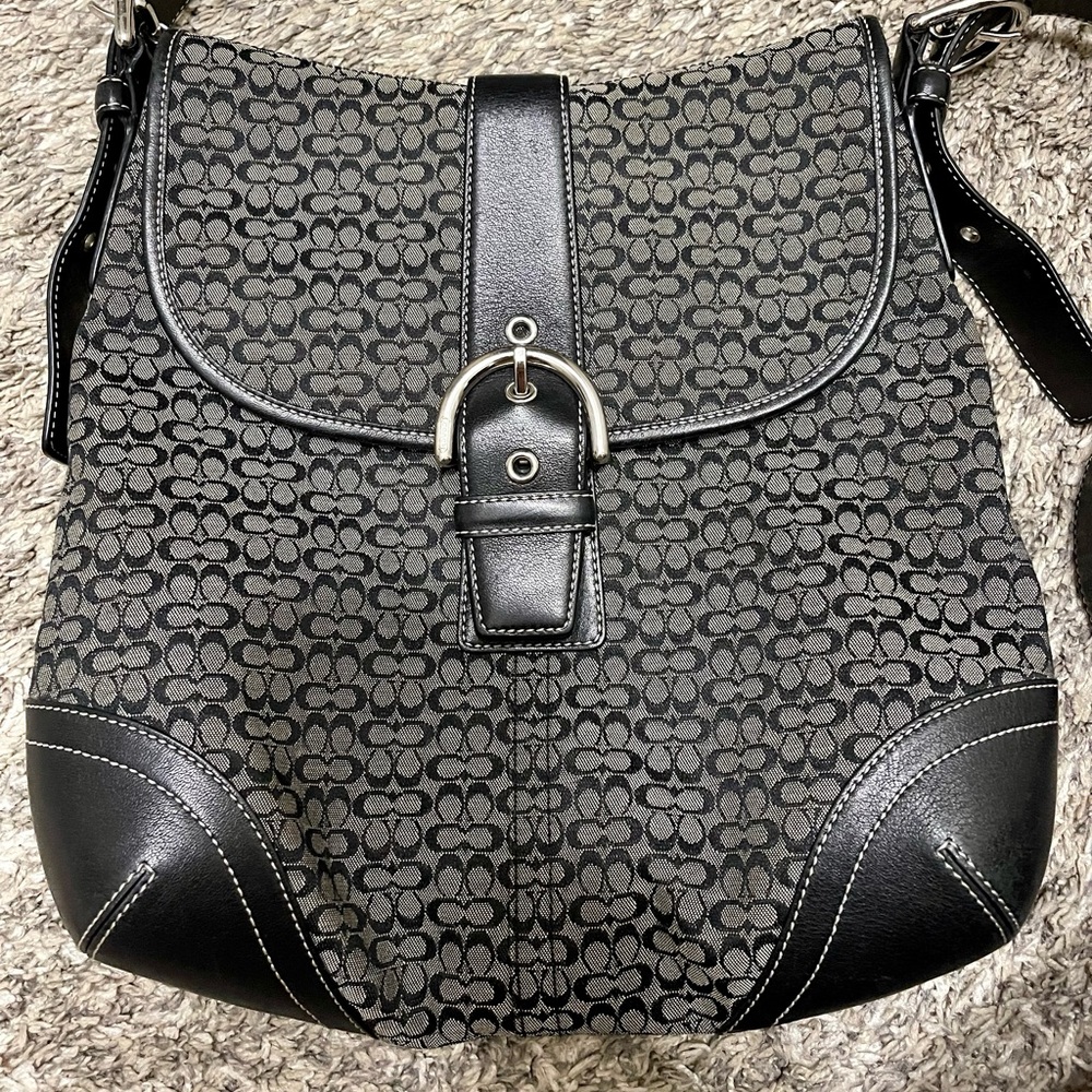 Original print Coach cross body bag.